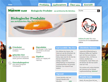Tablet Screenshot of biovum.de